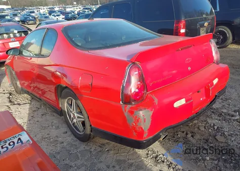 2004 Chevrolet Monte Carlo Supercharged Ss из США, поврежденный, VIN 2G1WZ151649371577